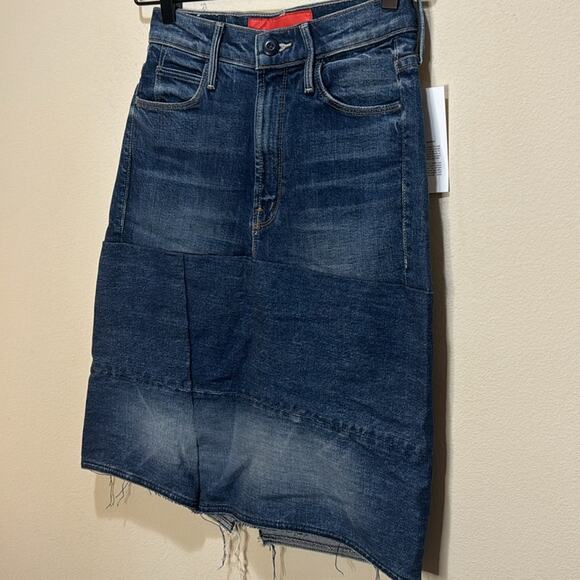 MOTHER+ Carolyn Murphy The Knee Step Back Midi Skirt - Upgrade You Size 24 - Picture 4 of 8